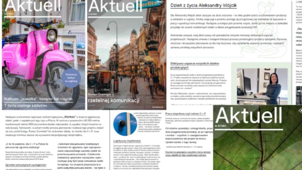 Lokalizacja biuletynu firmowego z niemieckiego dla polskich pracowników. 